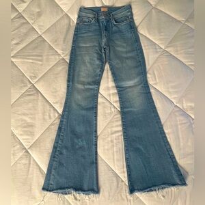 Mother Jeans, The Weekender Fray Flare in Size 26